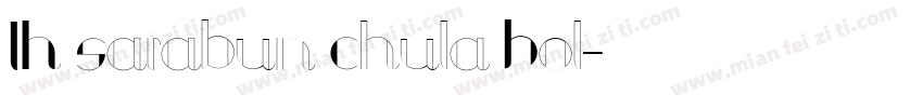 TH Sarabun Chula Bol字体转换